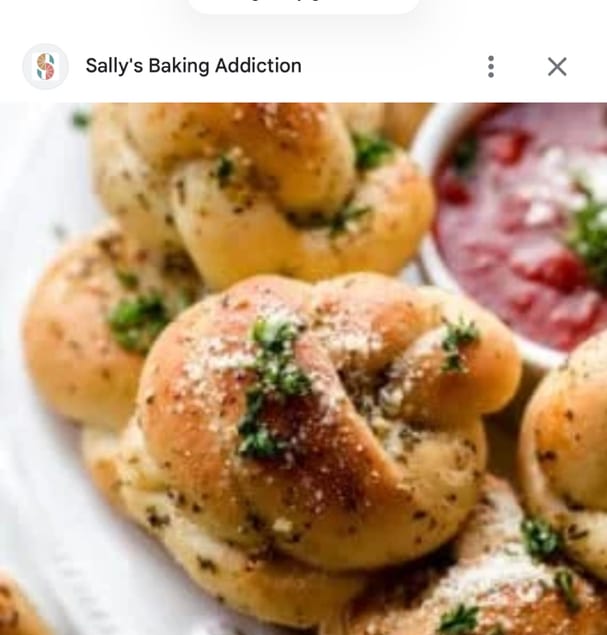 Garlic Knots with Marinara Sauce Tray.