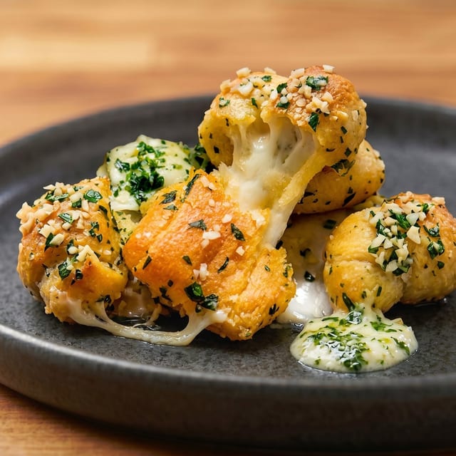 Cheesy Garlic Knots Tray.
