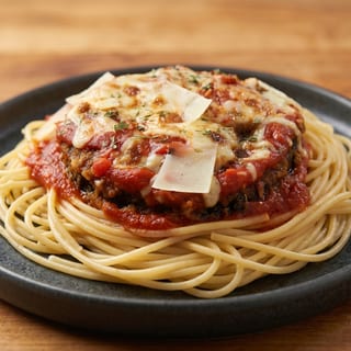 Pasta with Eggplant Parmigiana