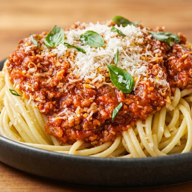 Spaghetti with Meat Sauce.