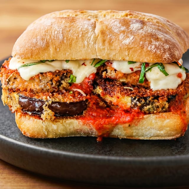 Eggplant Parmigiana Sub.