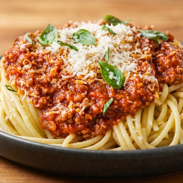 Spaghetti with Meat Sauce.